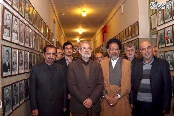 عکس/ لاریجانی و علوی در سلول شهید مطهری