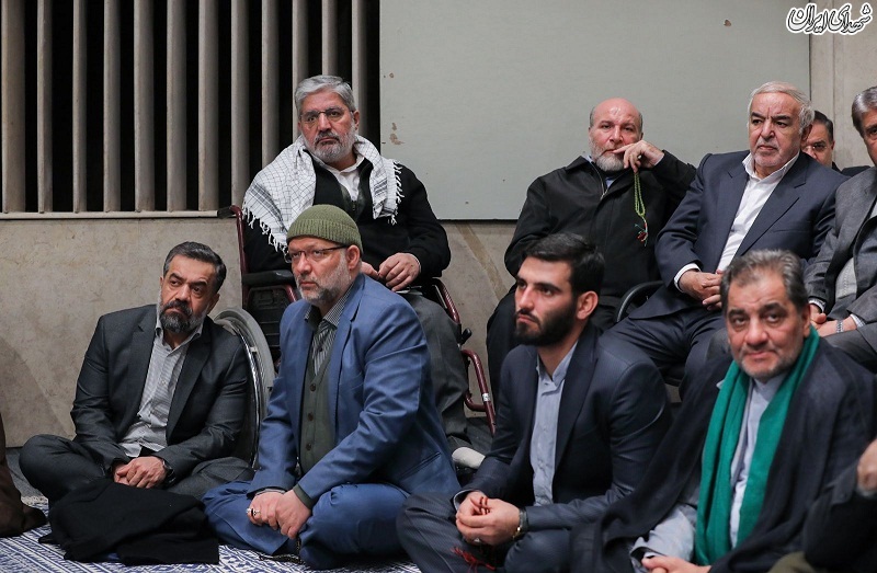 عکس/ محمود کریمی در دیدار مادحین با آقا
