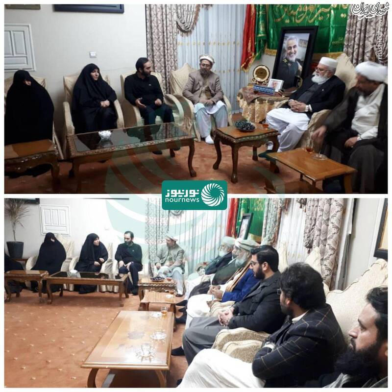 عکس/ رهبران احزاب پاکستانی در منزل سردار سلیمانی