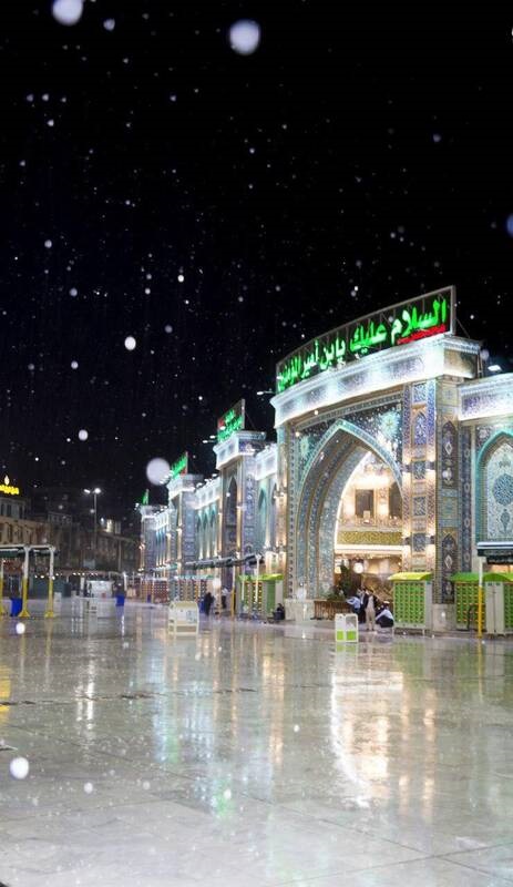 عکس/ حال‌وهوای بارانی کربلا