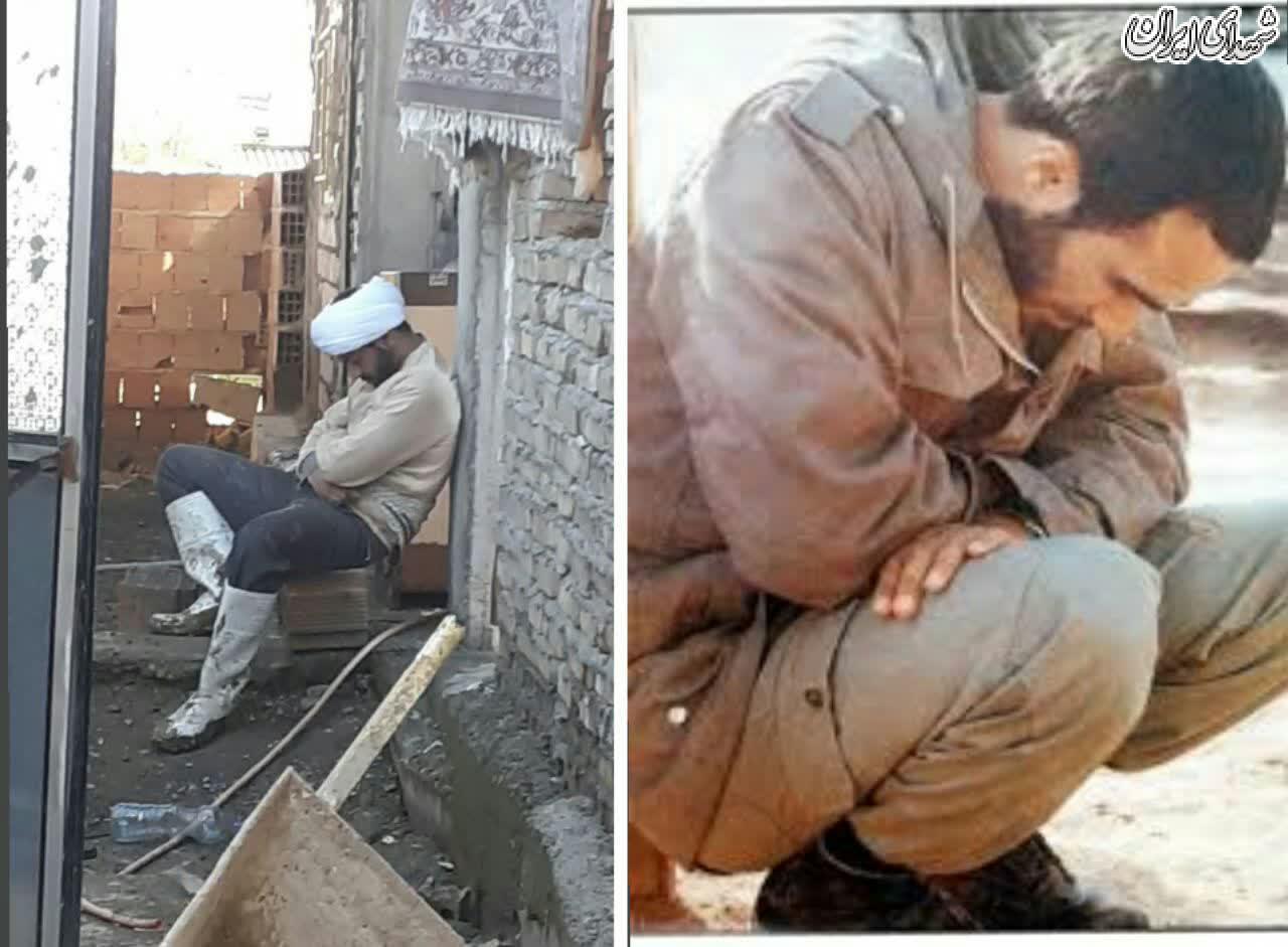 عکس/ استراحت از نوع جهادی