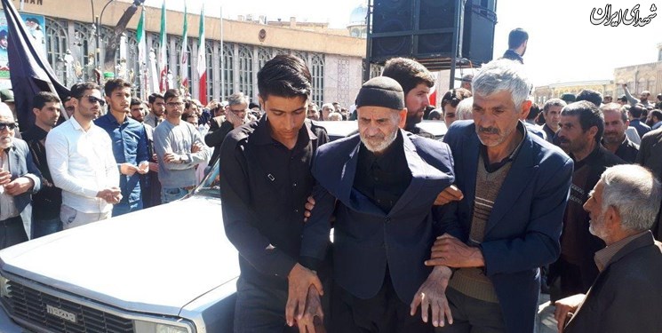 تشییع روحانی شهید در همدان+عکس