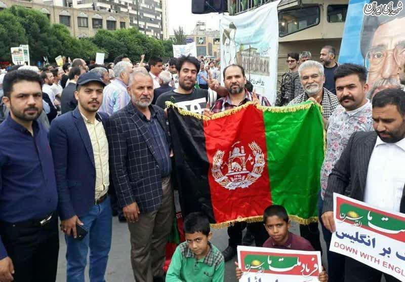 عکس/حضور افغانستانی‌هادر راهپیمایی روز قدس