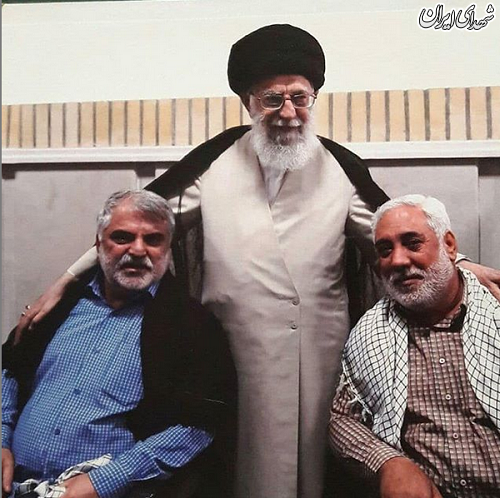 عکس/ تصویری ویژه از حضور دو جانباز در کنار رهبر انقلاب