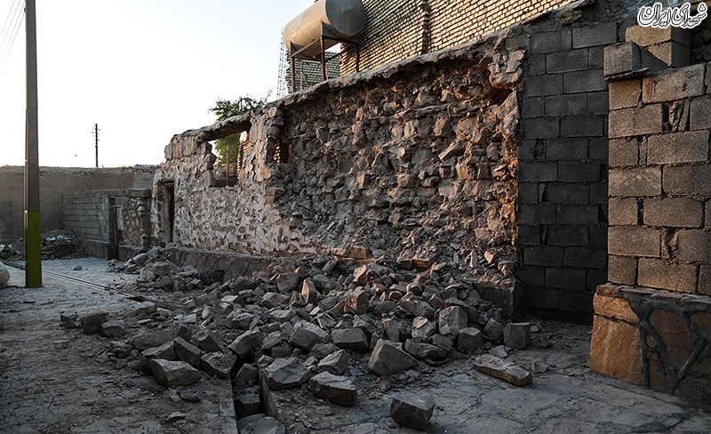 خسارات زلزله در روستای گلگیر-خوزستان