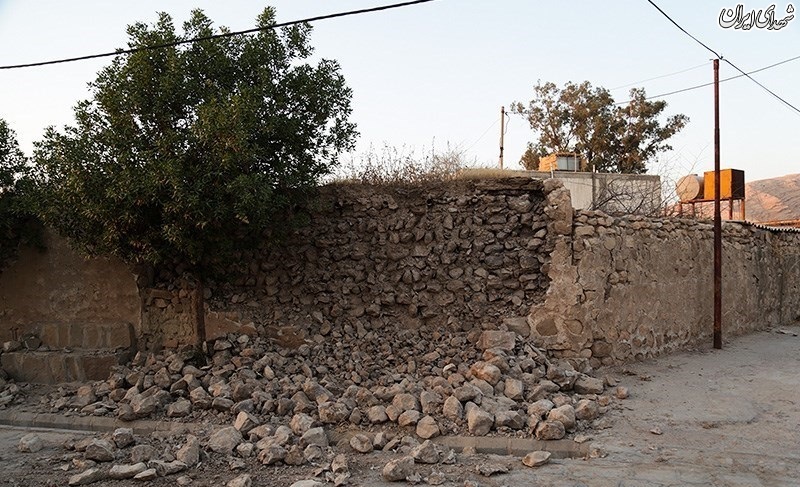 خسارات زلزله در روستای گلگیر-خوزستان
