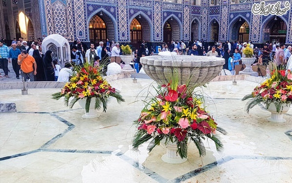 عکس/ گل آرایی حرم مطهر امام رضا(ع)