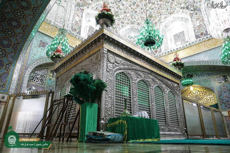 آیین غبارروبی مضجع مطهر رضوی
