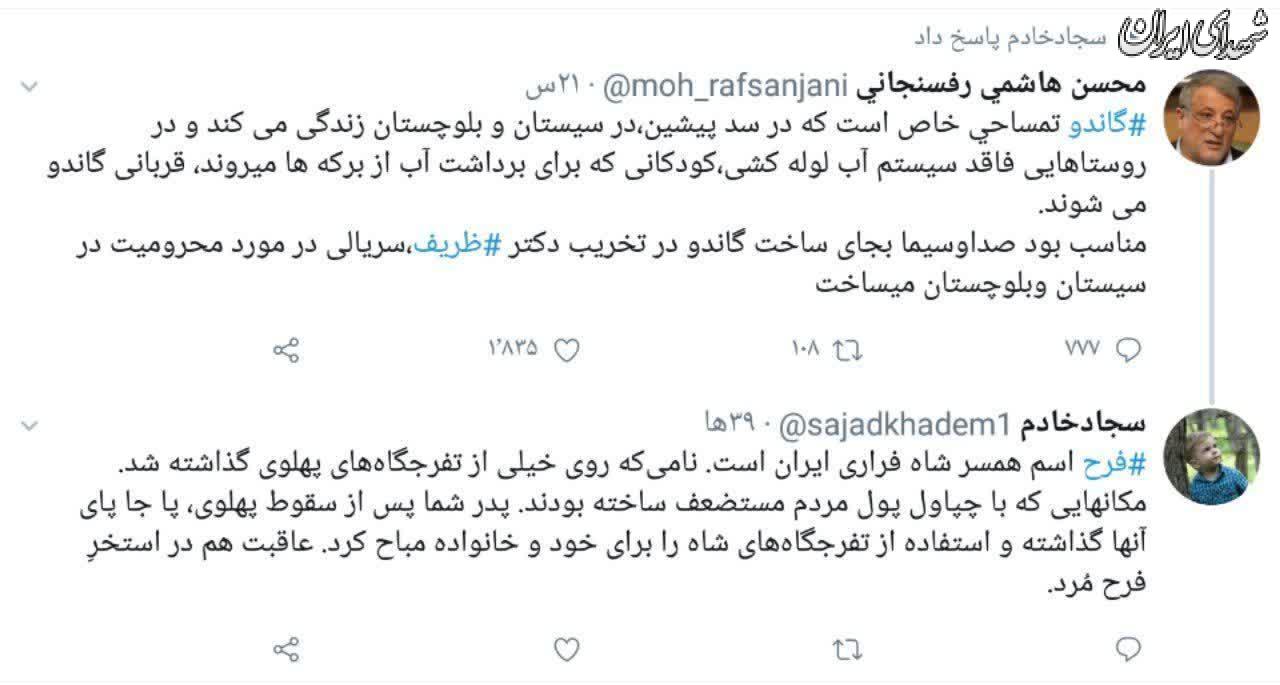 رندی کاربر فضای مجازی در واکنش به تخریب سریال گاندو