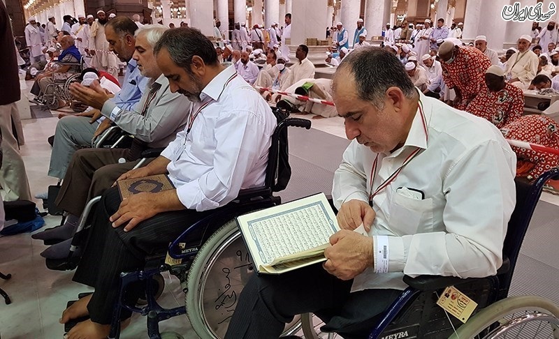 زیارت جانبازان از مسجدالنبی و قبرستان بقیع