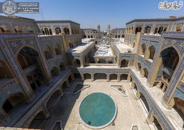 مراحل پایانی پروژه احداث صحن حضرت زهرا(س)