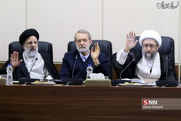 عکس/ لاریجانی هم آمد ولی باز روحانی نیامد