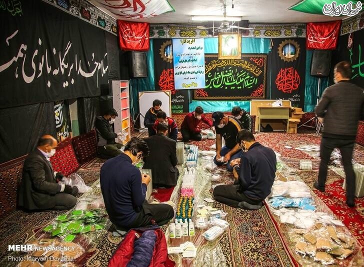عکس/ توزیع اقلام بهداشتی درحاشیه شهر