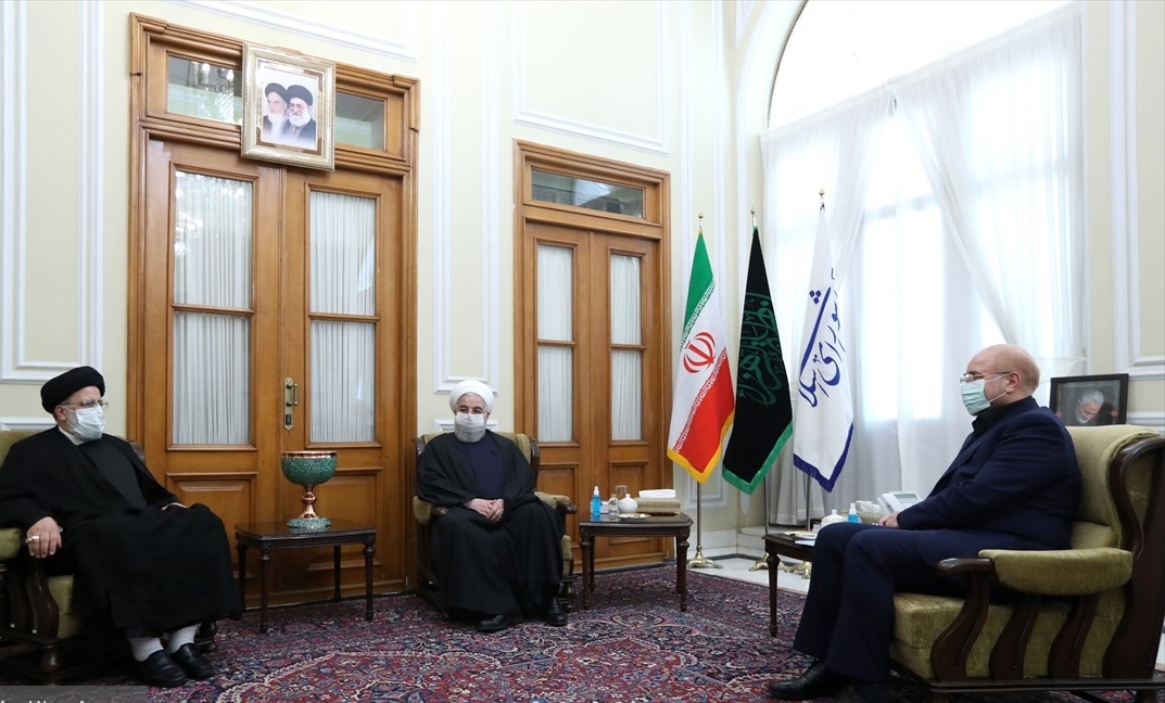 روحانی و رئیسی مهمان قالیباف شدند