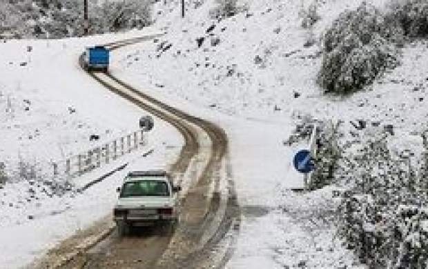 بارش برف و باران در محورهای ۱۶ استان بارش برف و باران در محورهای ۱۶ استان