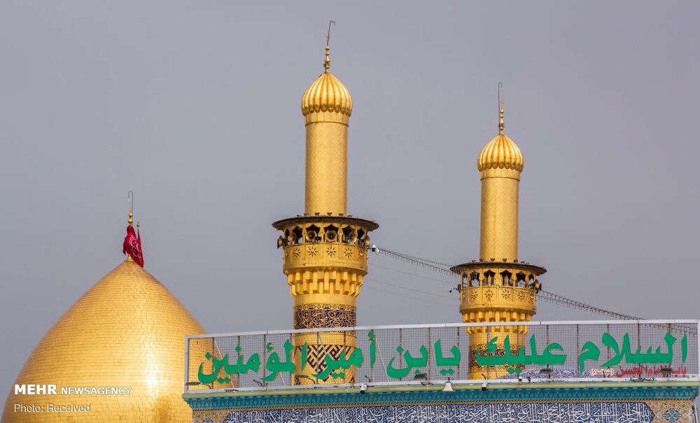گل‌آرایی حرم حضرت اباعبدالله(ع)و حضرت عباس(ع)