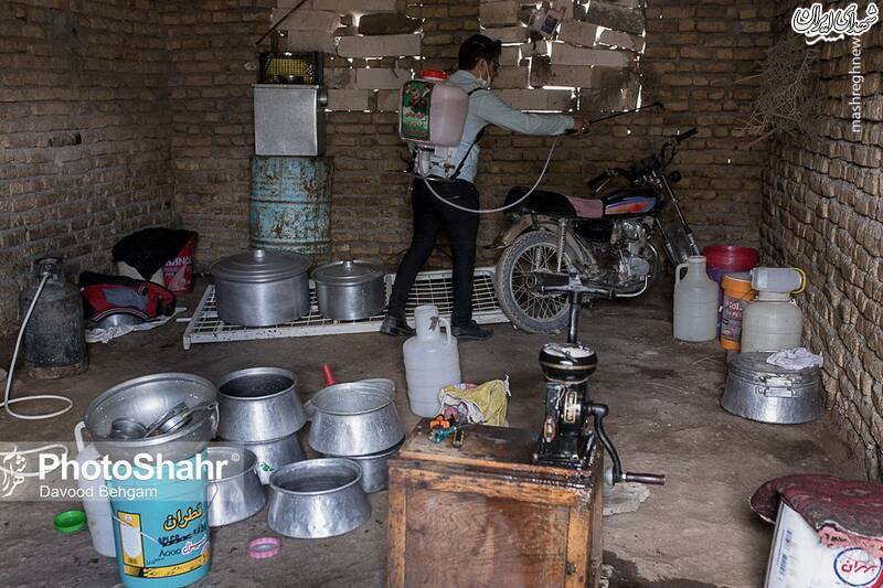 عکس/ ضدعفونی روستاهای اطراف مشهد عکس/ ضدعفونی روستاهای اطراف مشهد