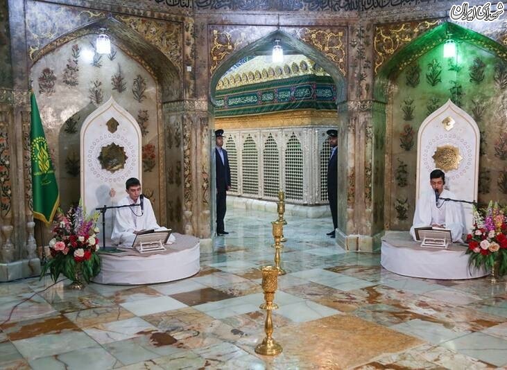 عکس/ ترتیل‌خوانی نوجوانان در حرم کریمه اهل‌بیت(س)