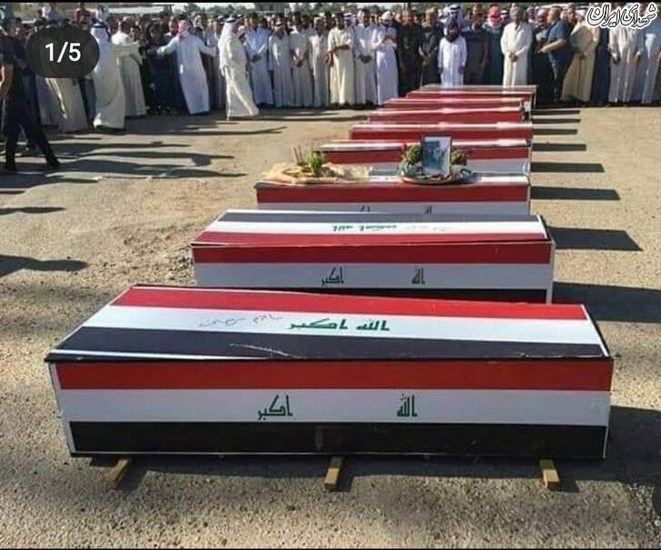 عکس/ مراسم دفن شهداء حشد الشعبی