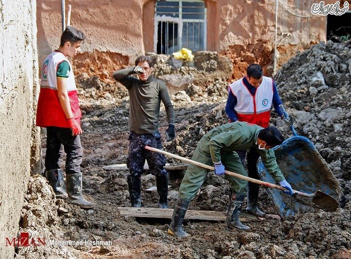 عکس/ امدادرسانی به روستای سیل زده‌ سبزوار