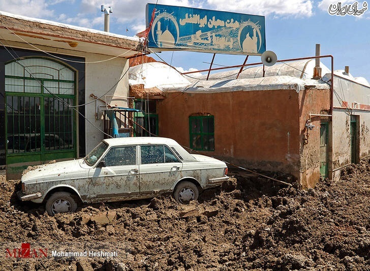 عکس/ امدادرسانی به روستای سیل زده‌ سبزوار