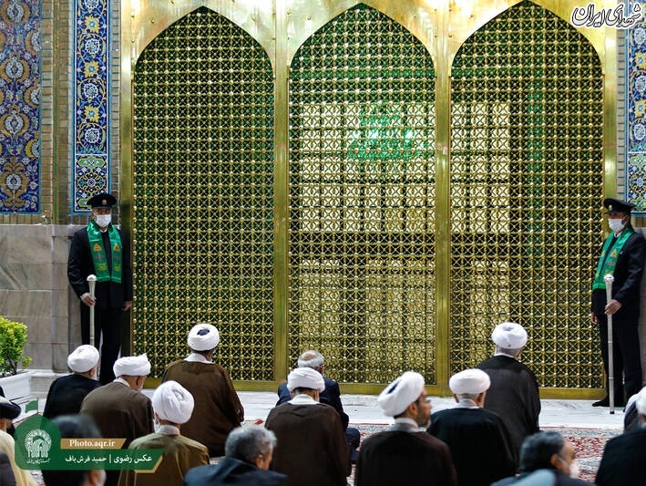 عکس/ آیین شکرانه بازگشایی حرم رضوی