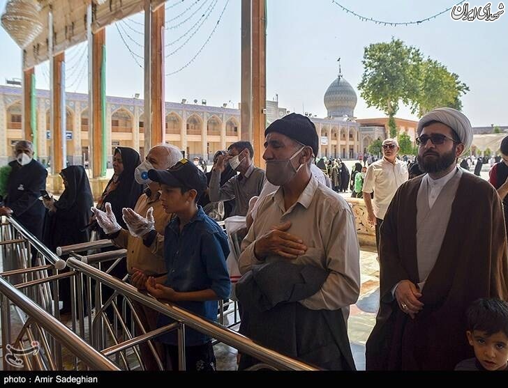 عکس/ مراسم بازگشایی حرم مطهر حضرت شاهچراغ