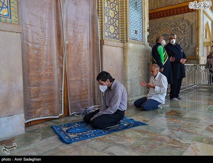 عکس/ مراسم بازگشایی حرم مطهر حضرت شاهچراغ