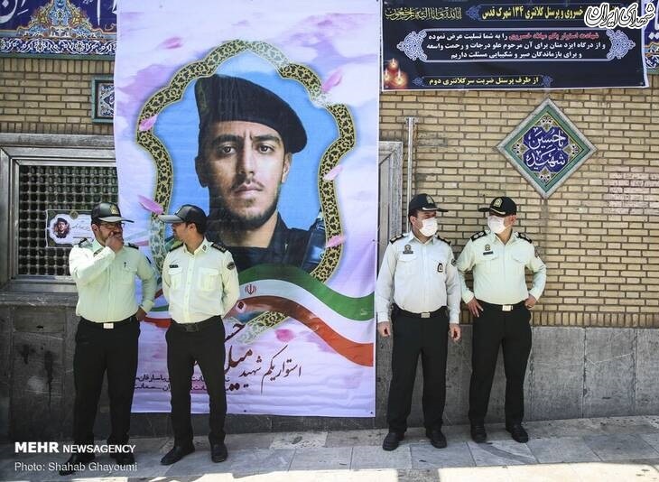 عکس/ یادبود شهید مدافع وطن میلاد خسروی