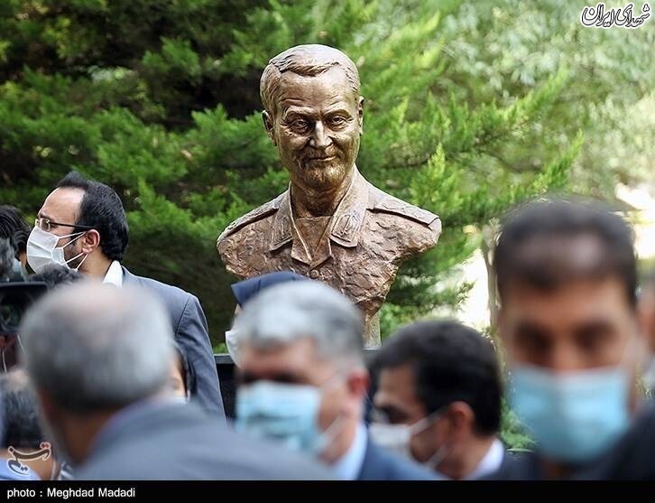 عکس/ رونمایی از سردیس شهید سپهبد سلیمانی