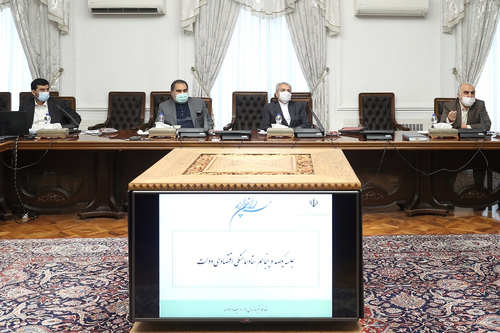 روحانی و وزرا با ماسک