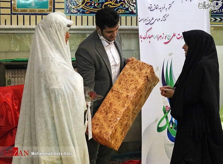 عکس/ سنت ازدواج آسان با رعایت پروتکل بهداشتی