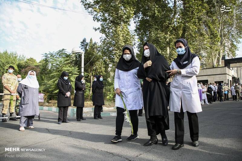 تشییع پیکر شهید مدافع سلامت درتهران