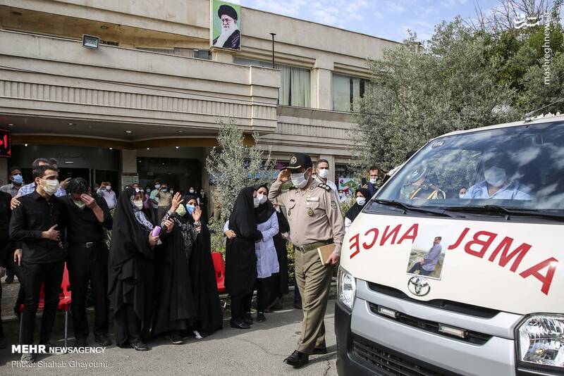 تشییع پیکر شهید مدافع سلامت درتهران
