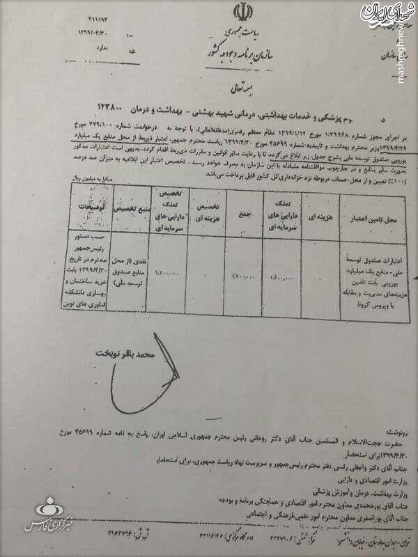 دلیل استفاده از بودجه کرونا جهت احداث ساختمان! دلیل استفاده از بودجه کرونا جهت احداث ساختمان!