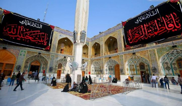 حرم علوی جامه ماتم پوشید+عکس حرم علوی جامه ماتم پوشید+عکس