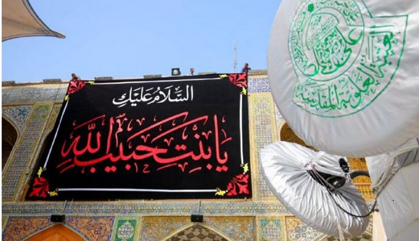 حرم علوی جامه ماتم پوشید+عکس حرم علوی جامه ماتم پوشید+عکس