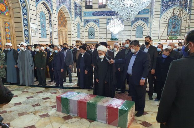 تشییع شهید فخری‌زاده در حرم حضرت معصومه(س)