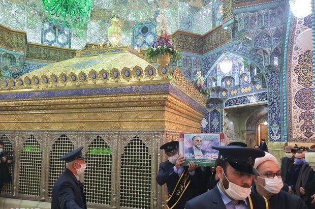 تشییع شهید فخری‌زاده در حرم حضرت معصومه(س)