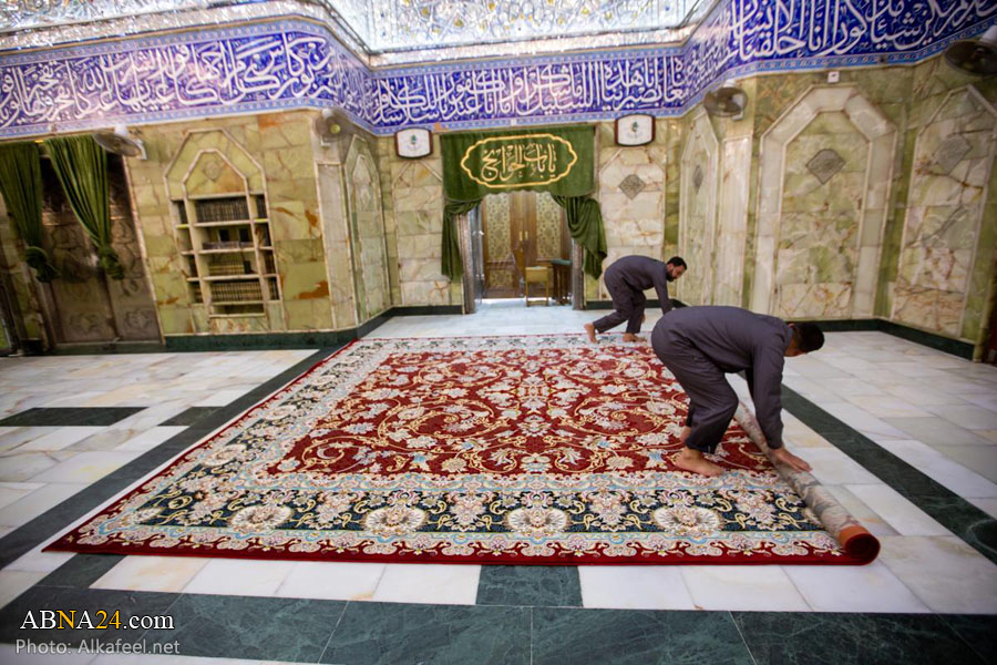 مفروش شدن حرم حضرت عباس(ع)