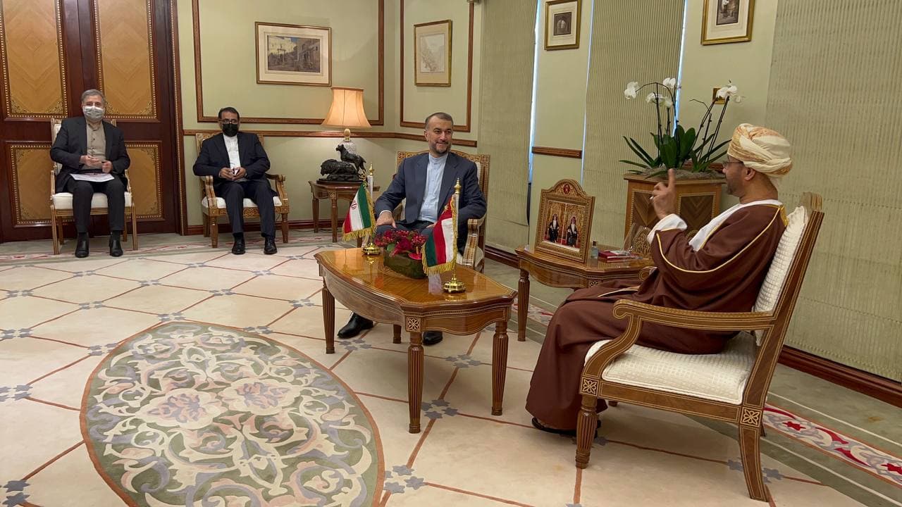 دیدار امیرعبداللهیان با وزیر خارجه عمان