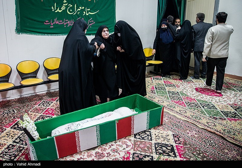 وداع با پیکر شهید خسرو قادری قمصری