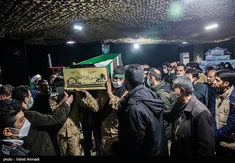 وداع با پیکر شهید خسرو قادری قمصری