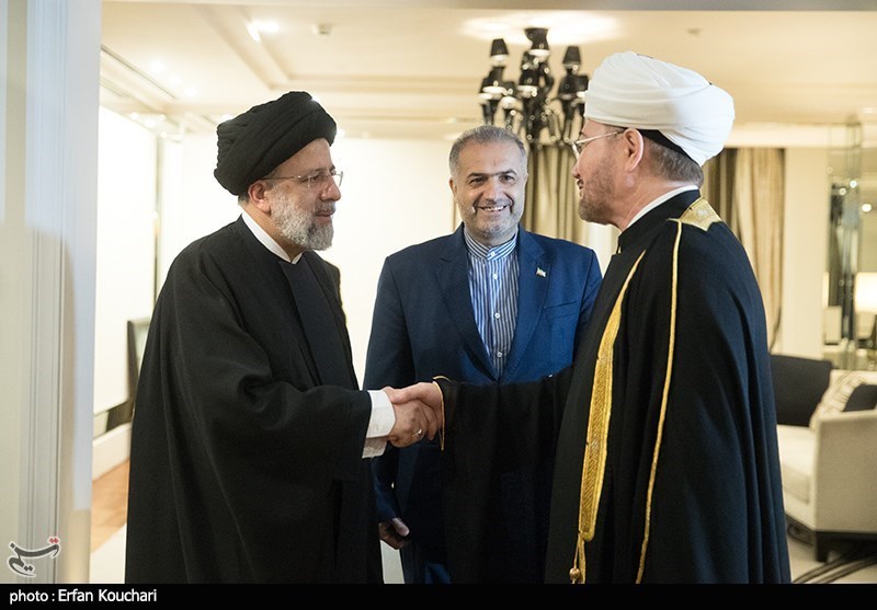 دیدار رئیسی با رئیس اداره دینی مسلمانان روسیه