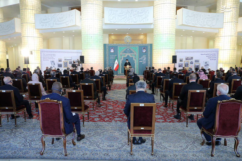 عکس/ مراسم سالگرد پیروزی انقلاب با حضور رئیسی
