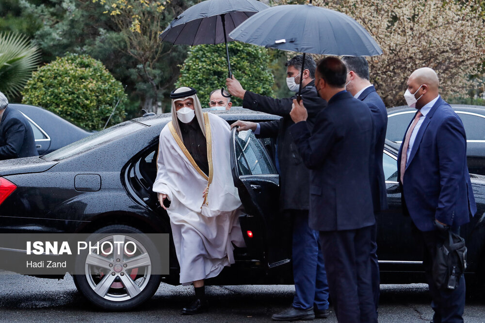 استقبال عبداللهیان از وزیر خارجه قطر