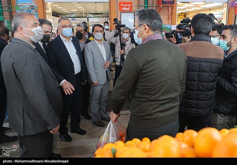 بازدید شهردار تهران از بازار میوه تره بار بازدید شهردار تهران از بازار میوه تره بار