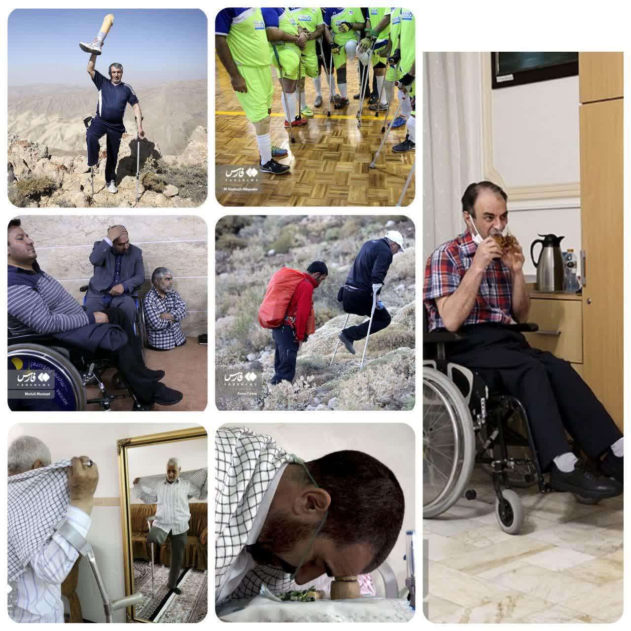 لحظاتی با جانبازان
