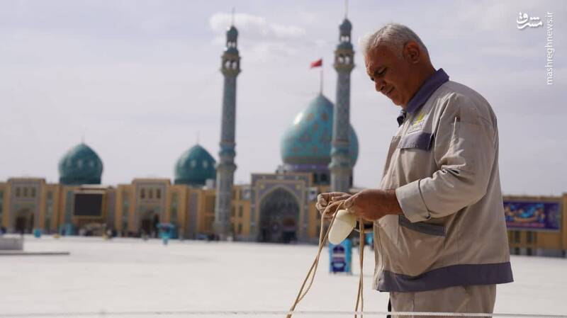 حال و هوای مسجد جمکران در آستانه میلاد حال و هوای مسجد جمکران در آستانه میلاد