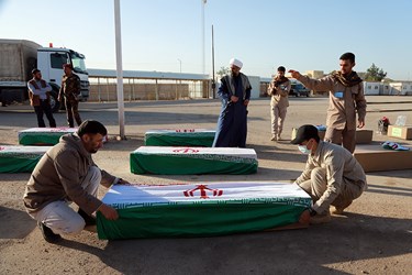 ورود پیکر ۷۲ شهید تازه تفحص شده به کشور ورود پیکر ۷۲ شهید تازه تفحص شده به کشور